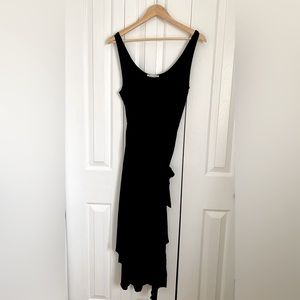 Reformation Black Kaila Knit Dress Size L